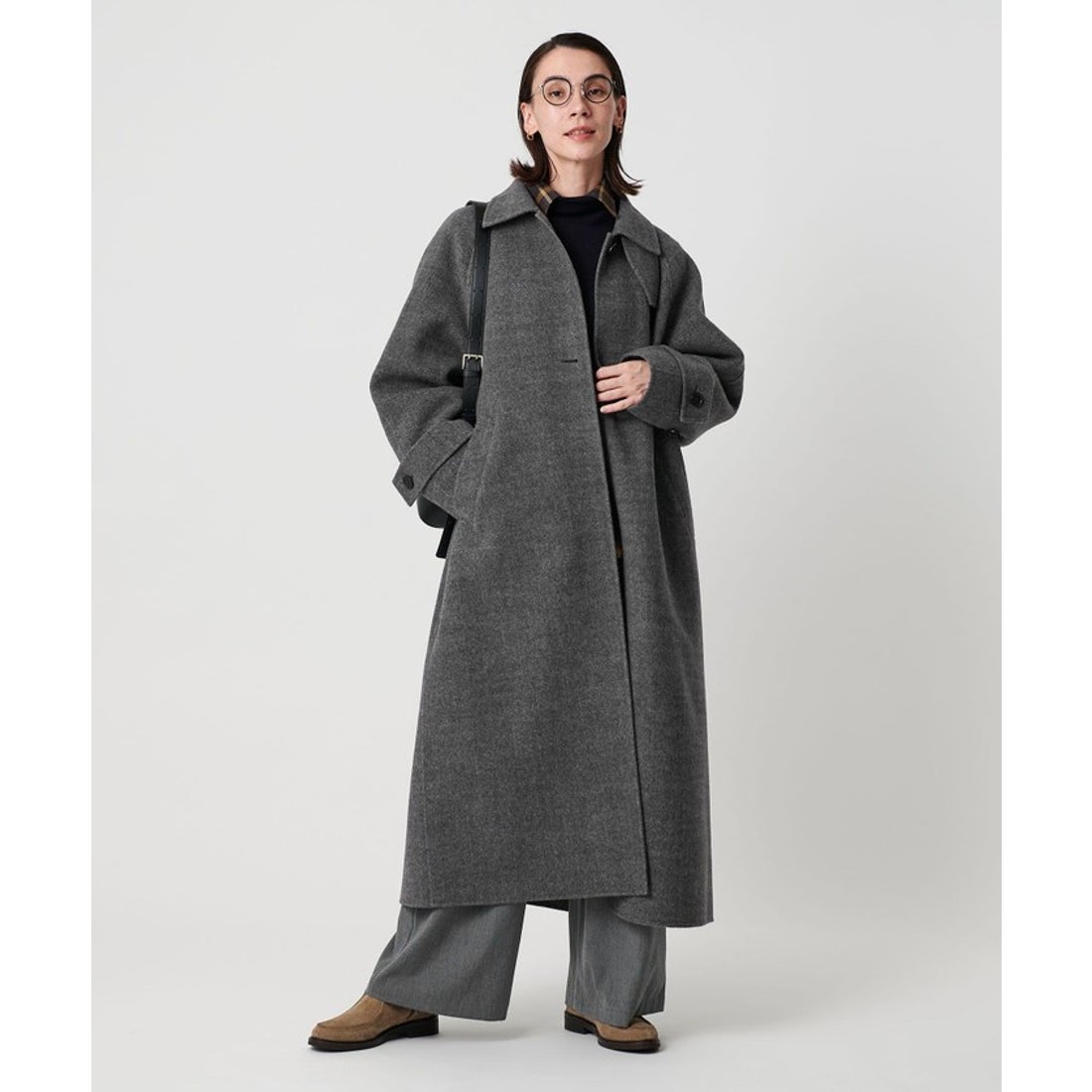 BEAUTY&YOUTH UNITED ARROWS リバー ステンカラー ロングコート （DK