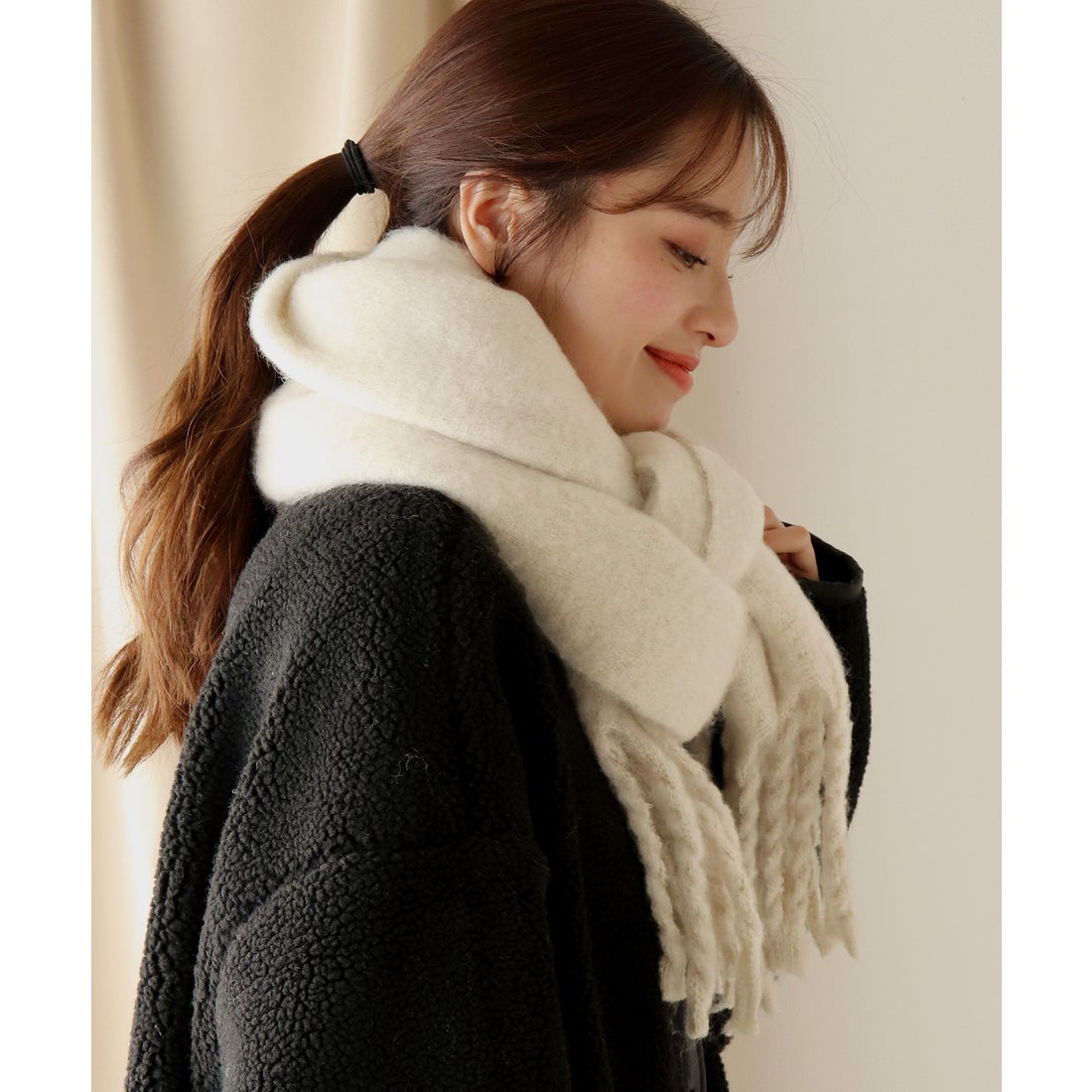 ブルーイースト BLUEEAST 太フリンジ ボリュームマフラー （オフ