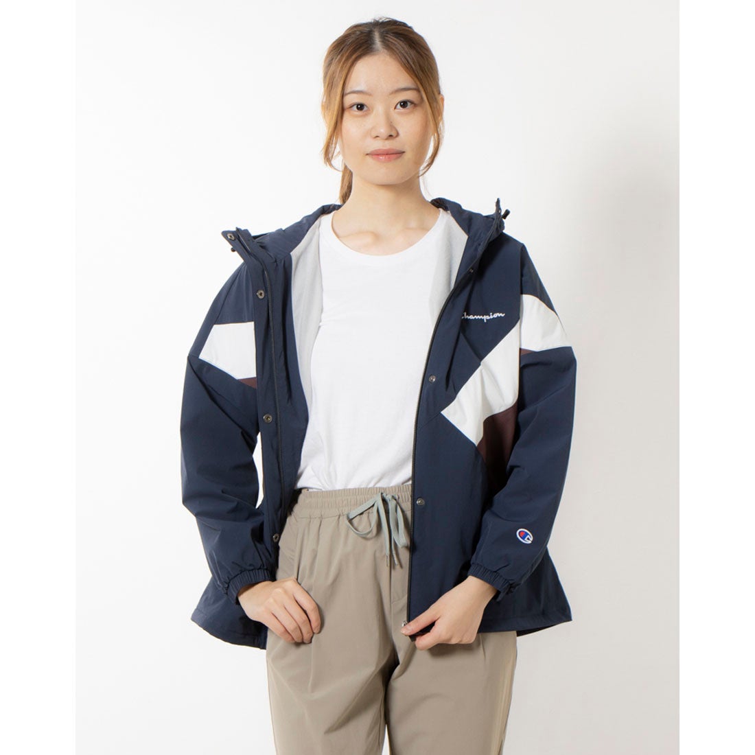 チャンピオン Champion レディース ウインドジャケット ZIP HOODED