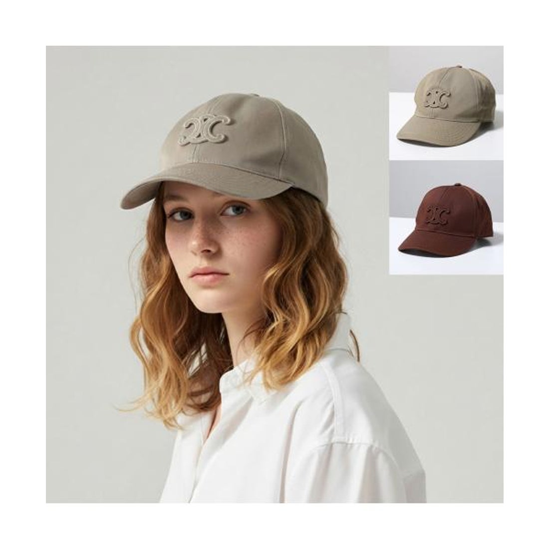 セリーヌ CELINE CELINE ベースボールキャップ TRIOMPHE 2AUG4234X