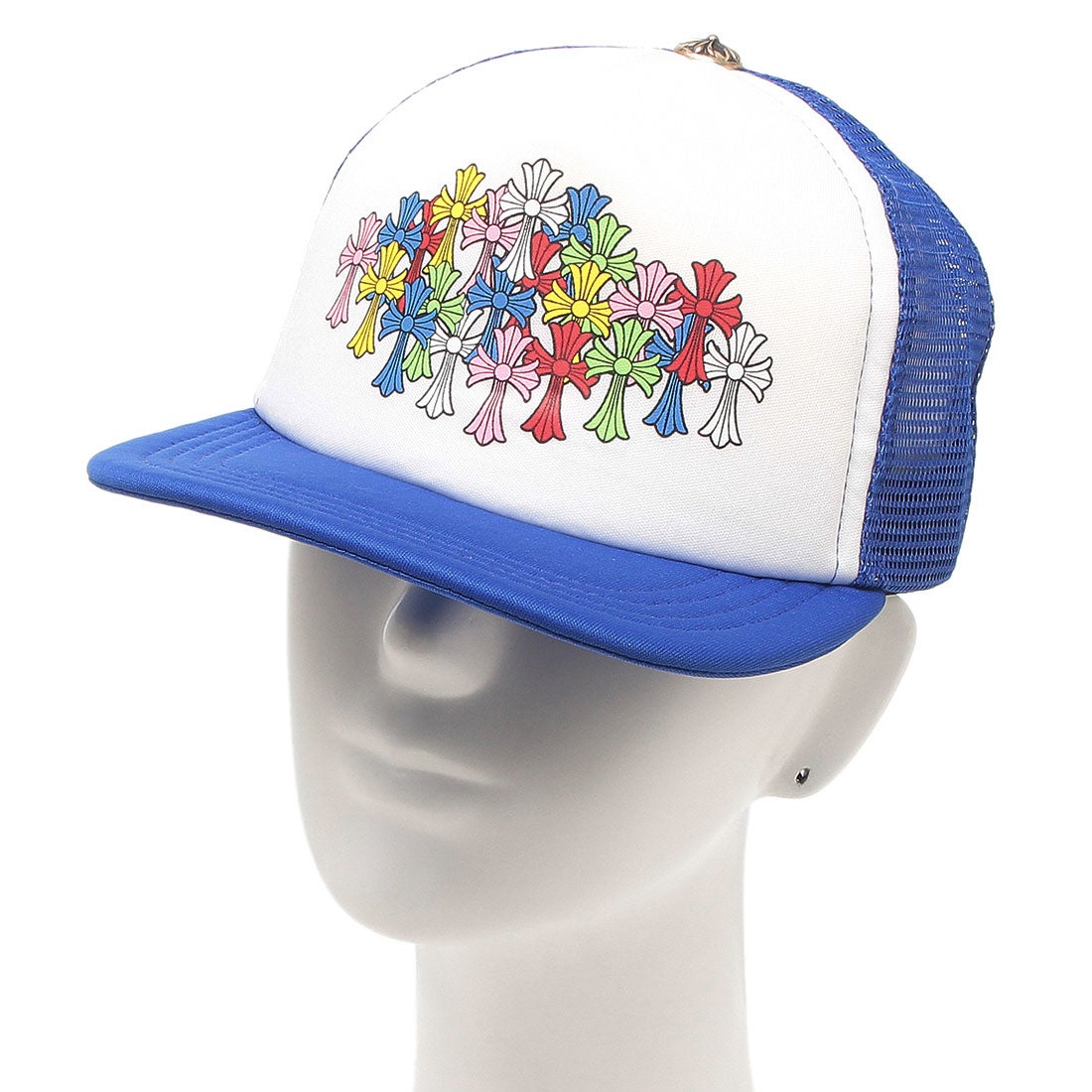 クロムハーツ Chrome Hearts 帽子 メッシュキャップ ブルー メンズ