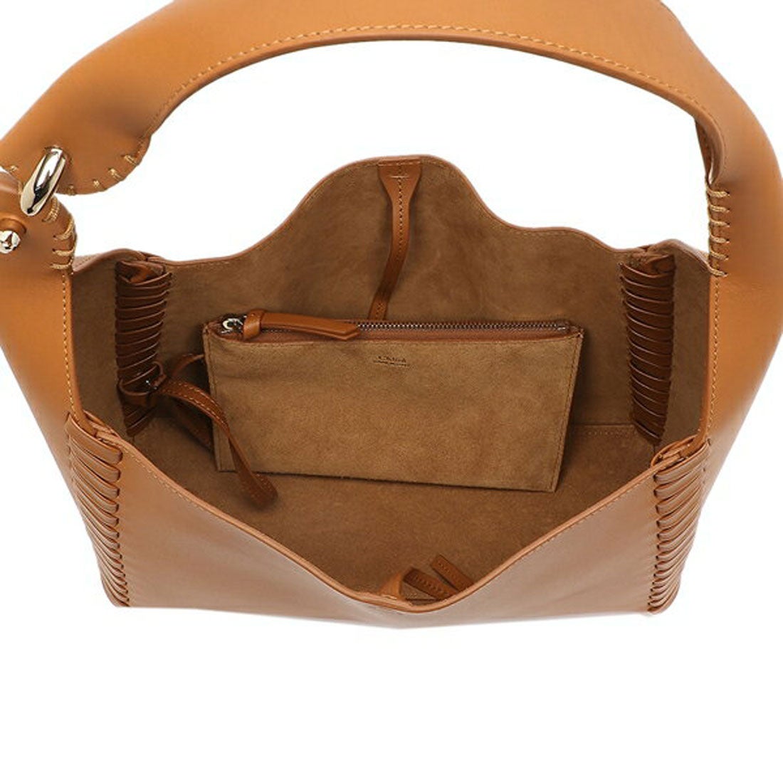 Chloé ブラウン レザー ショルダーバッグ エディス 【公式通販】