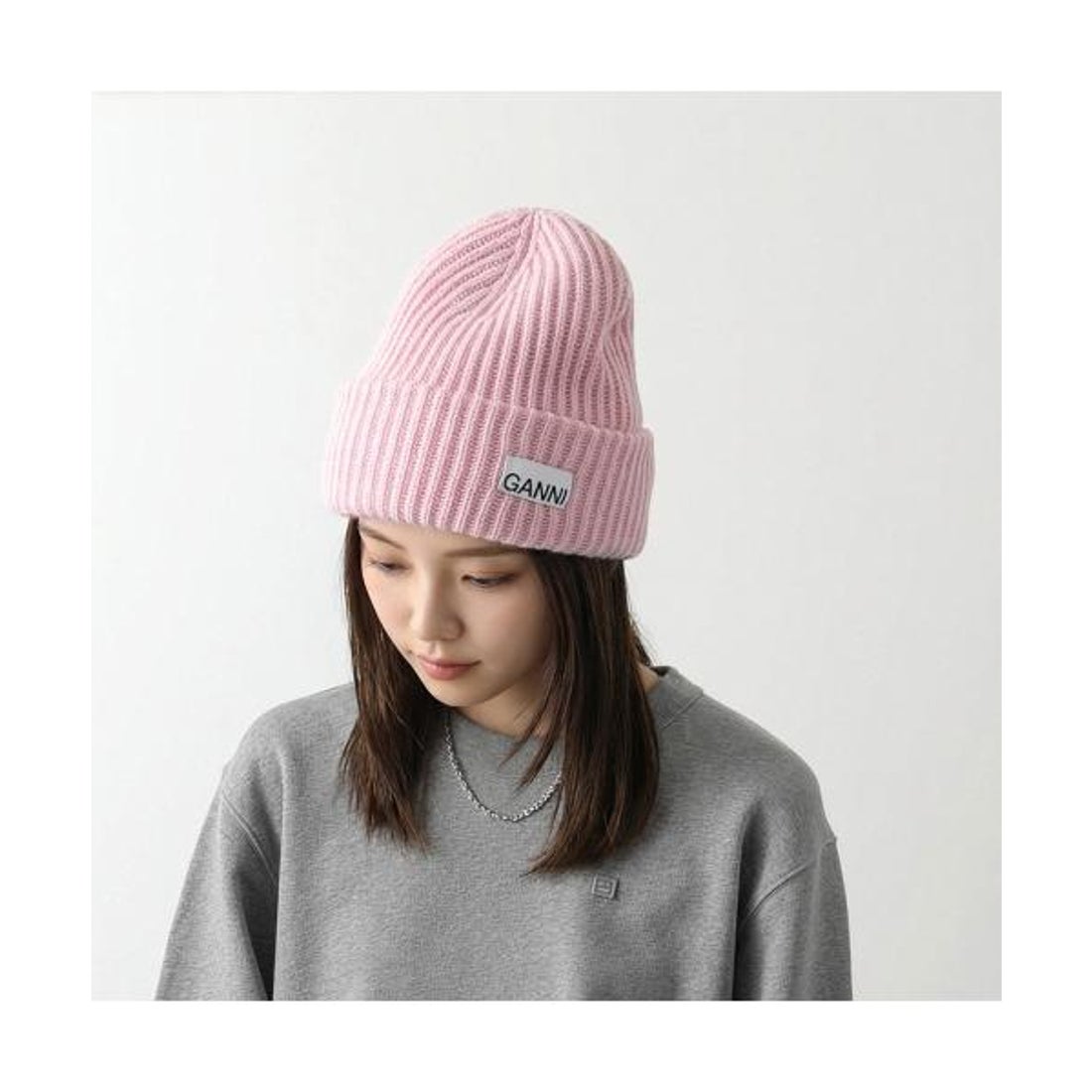 ガニー GANNI GANNI ニット帽 Structured Rib Beanie ビーニー （(2