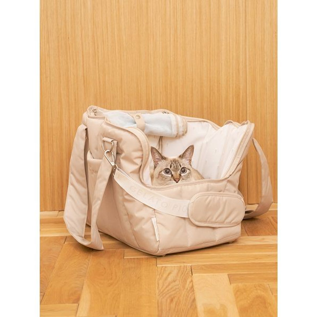 ジェラートピケ gelato pique 【CAT&DOG】キルティングキャリーバック