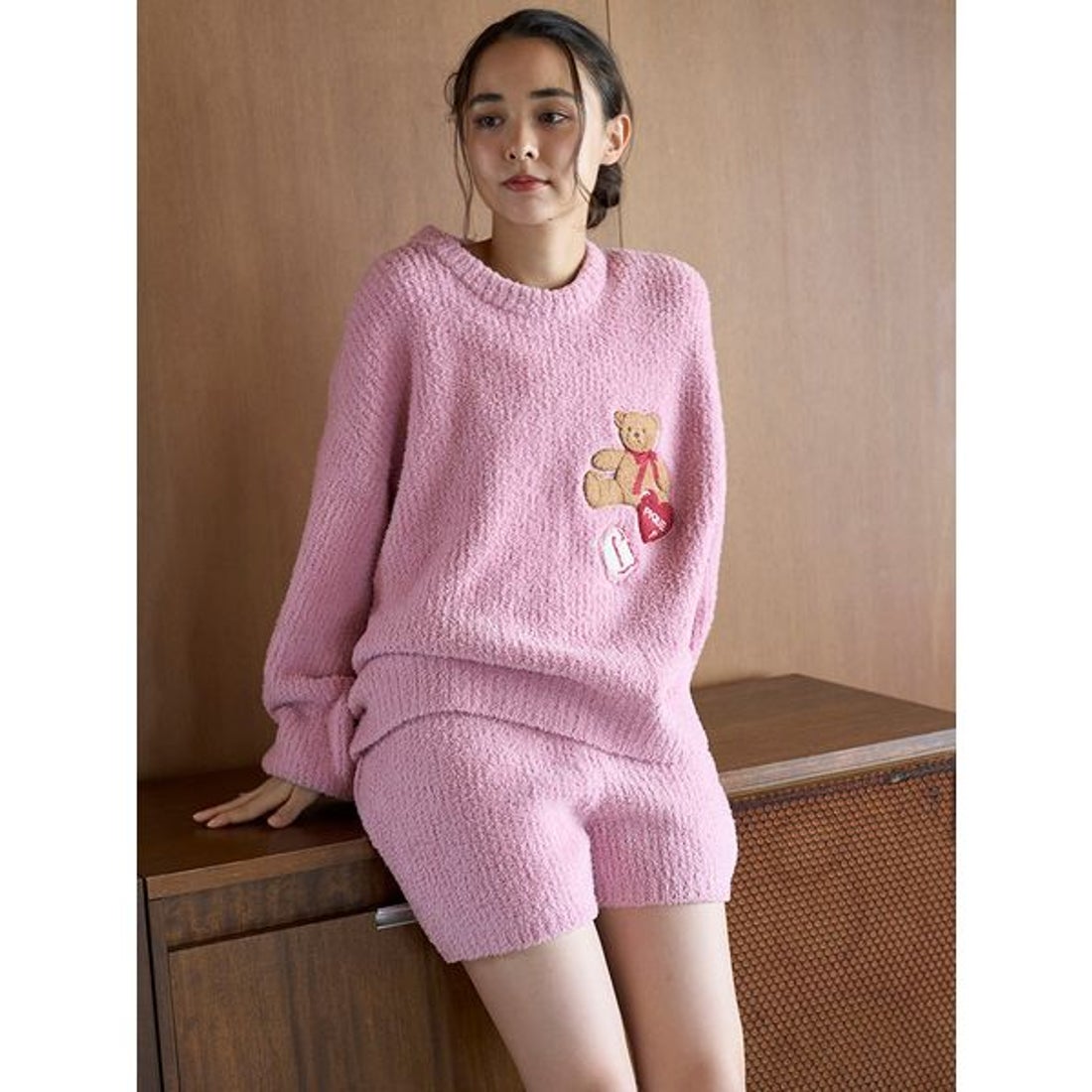 ジェラートピケ gelato pique ベビモコベアさがらプルオーバー （PNK