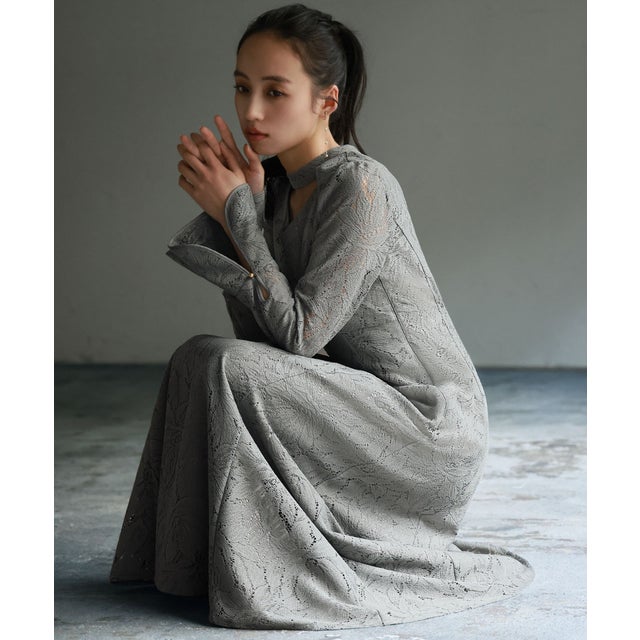 GIRL】チュールレイヤードトップス&タイトスカート