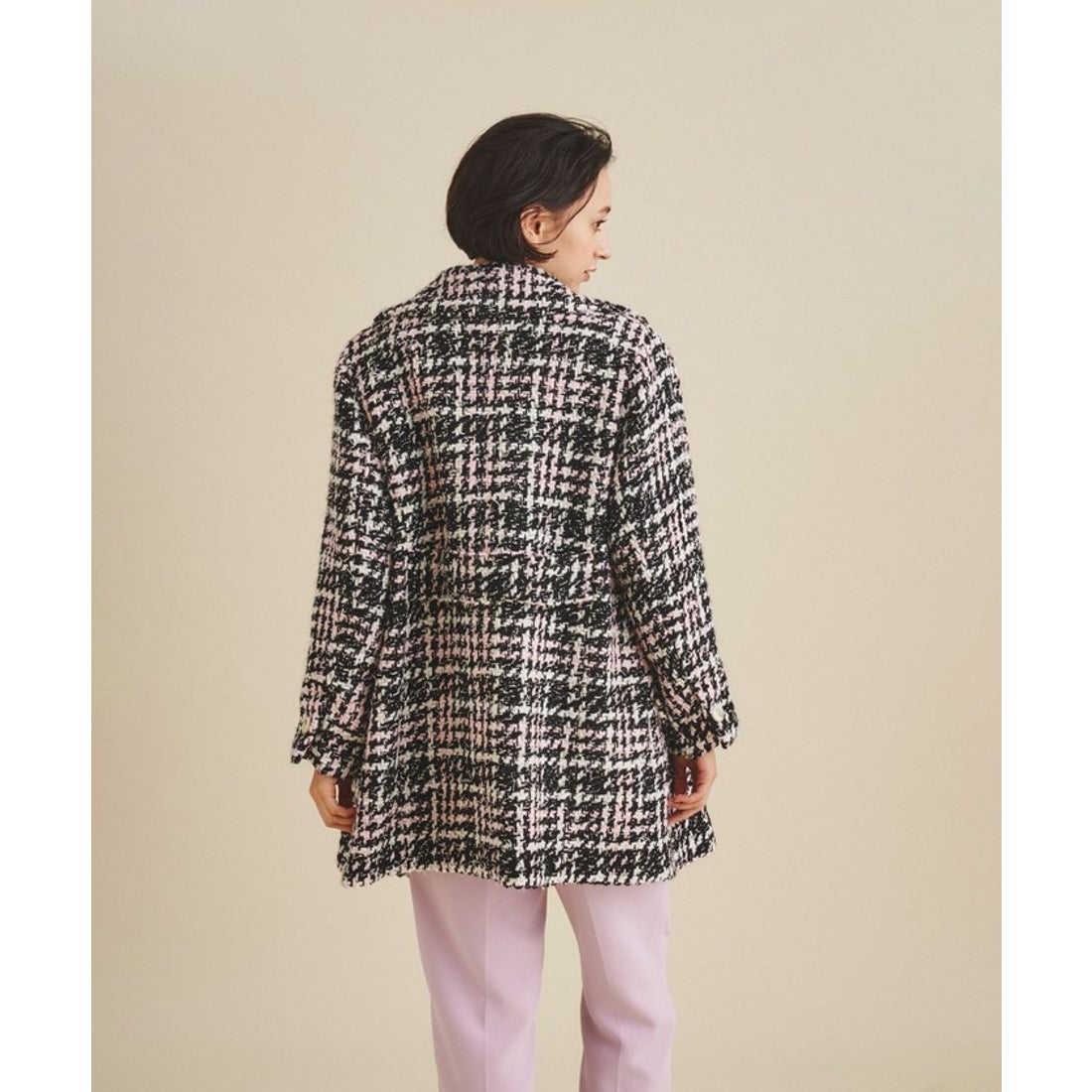 グレースコンチネンタル GRACE CONTINENTAL ツイードPコート （キナリ