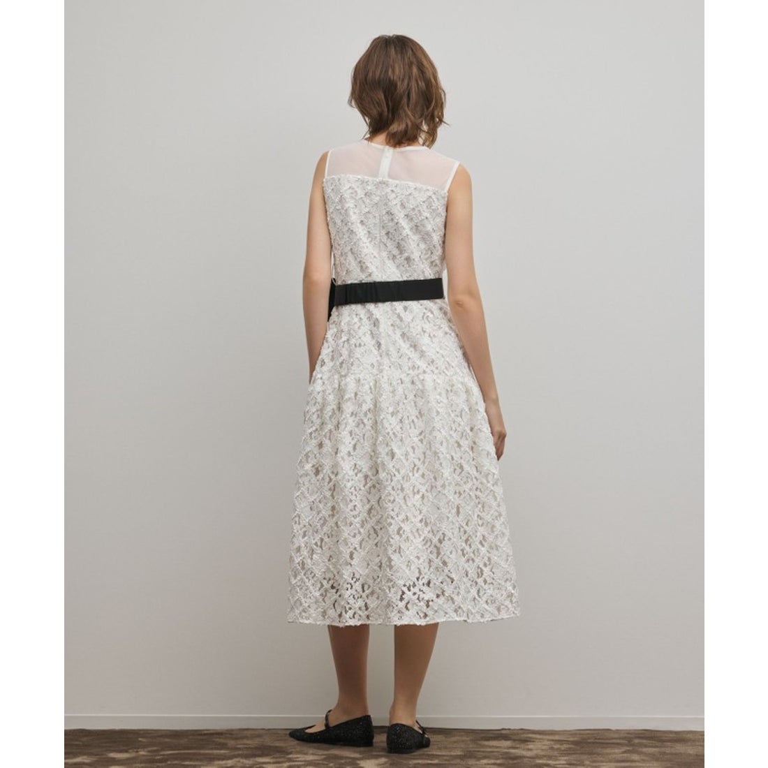 グレースコンチネンタル GRACE CONTINENTAL コード刺繍ワンピース