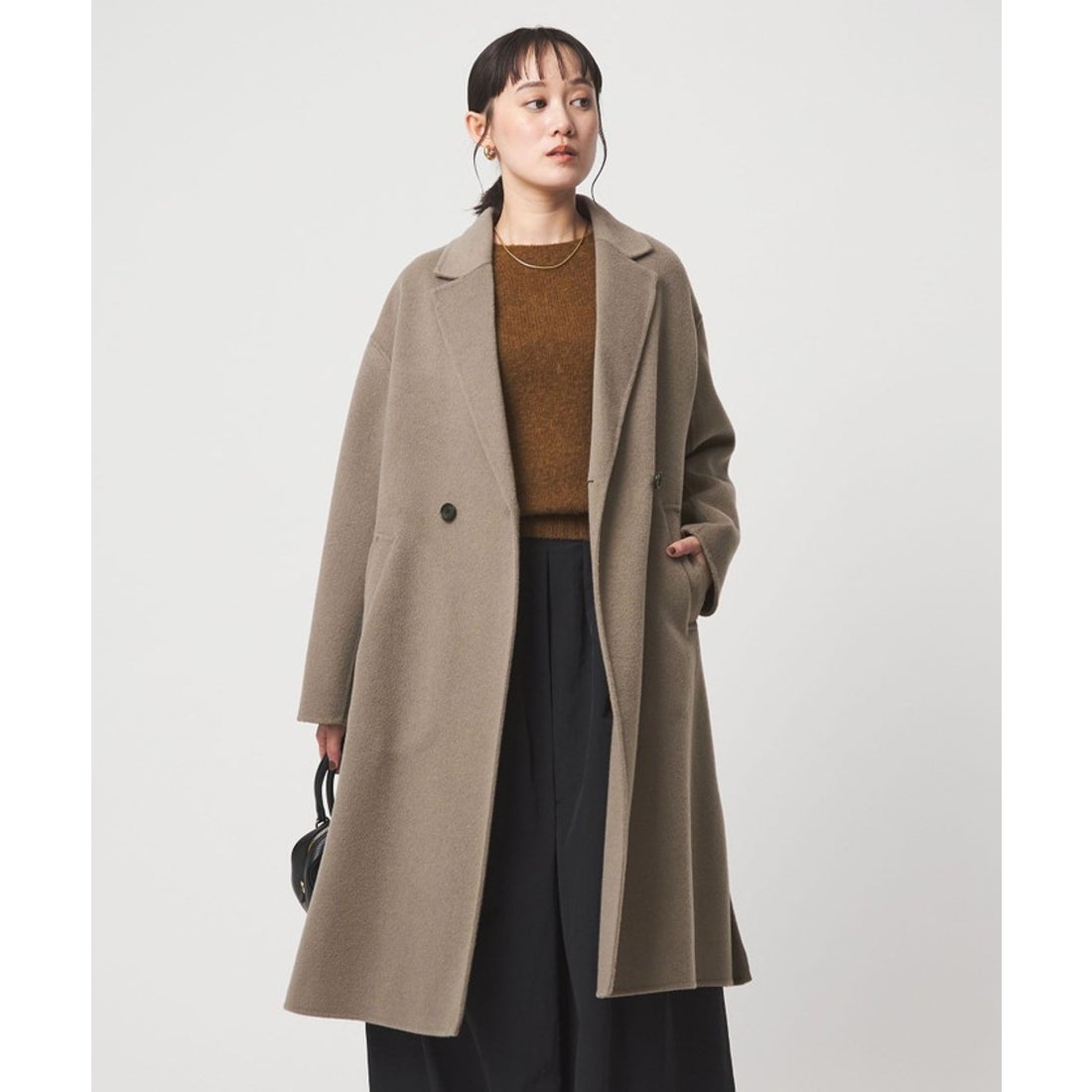 UNITED ARROWS green label relaxing リバー チェスター コート （NAVY