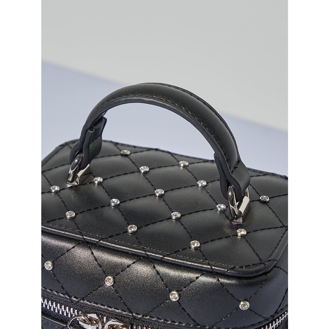 ダーリッチ Darich キルティングビジュースクエアミニバッグ