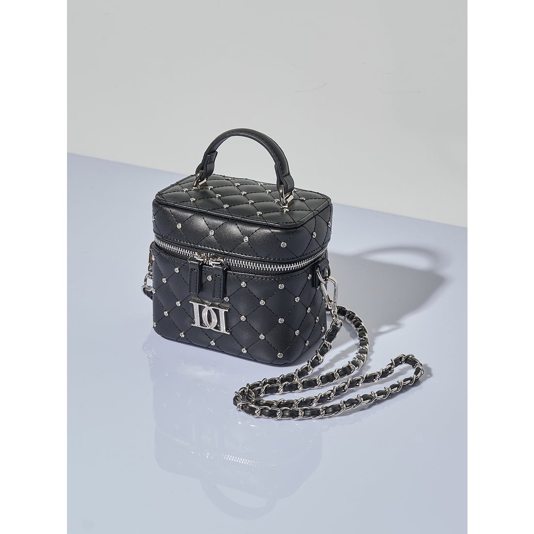 Darich キルティングパールスクエアミニバッグ Darich ゴールドパーツ