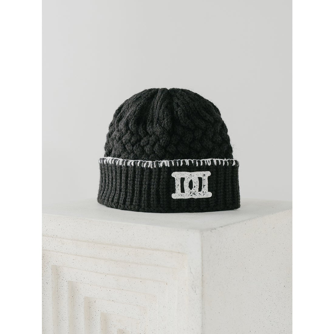 ダーリッチ Darich DDロゴバスケットニットビーニー （ブラック） -靴