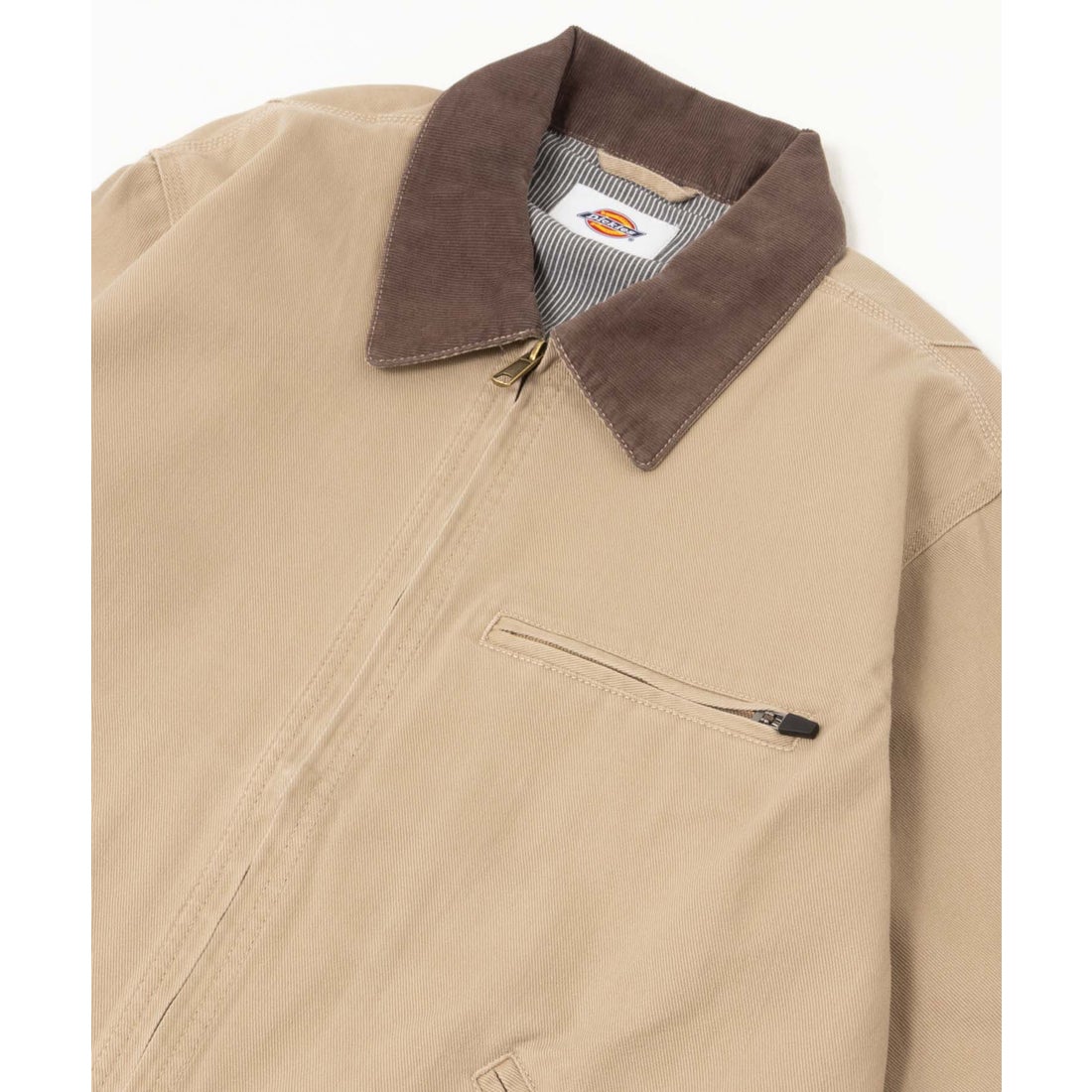 ディッキーズ Dickies 襟コールワークジャケット （ベージュ） -靴