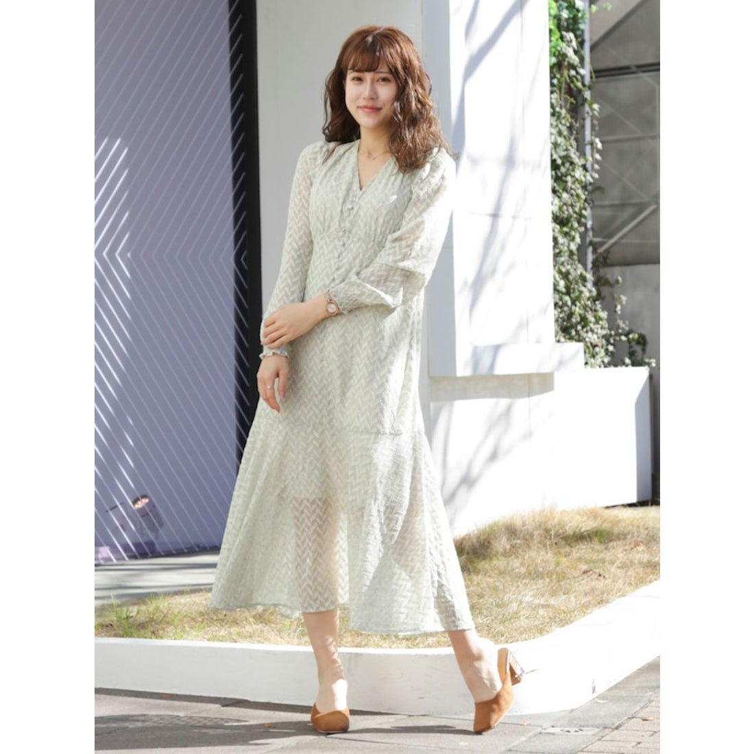 dazzlin LITTLE LILYマキシワンピース（ピンク） -靴＆ファッション