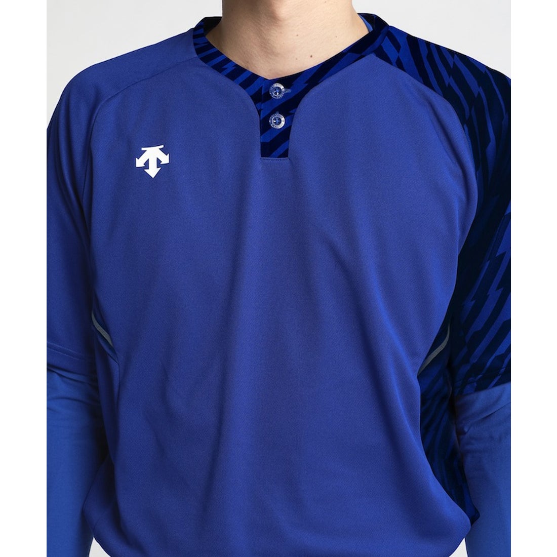 DESCENTE 野球 2ボタンベースボールシャツ -デサントストア-DESCENTE