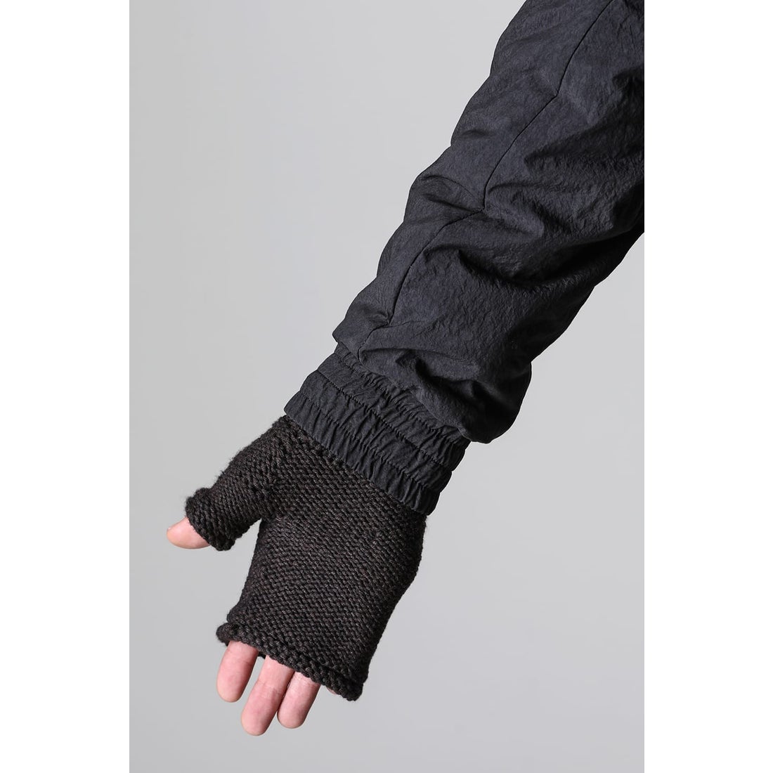 DEVOA Knit glove cotton / cashmere （CHOCOLATE） - Osaka / Kyoto