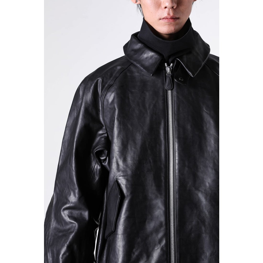 デヴォア DEVOA Leather Jacket Loose Fit （BLACK） -FASCINATE