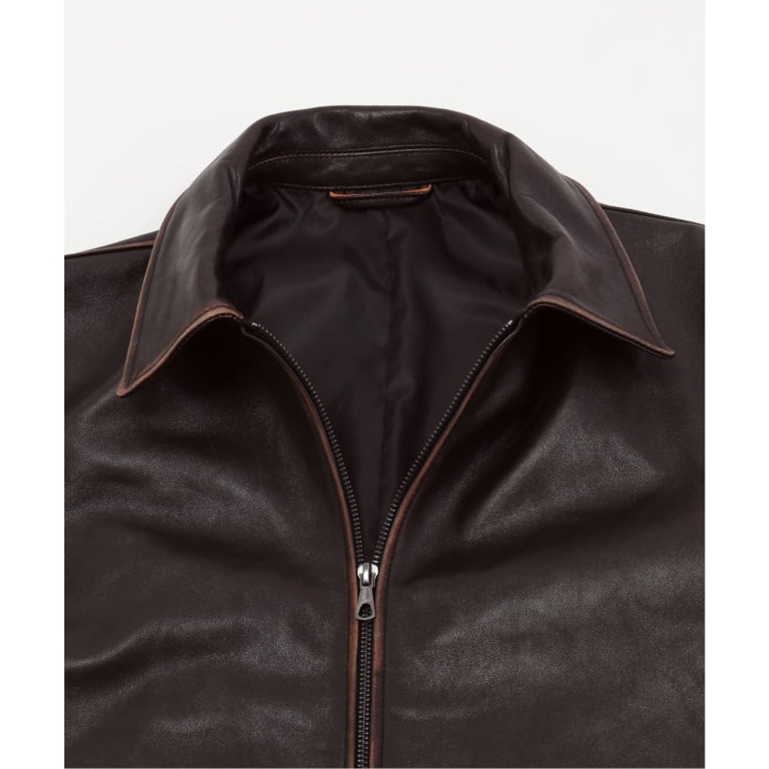 エディフィス EDIFICE ラムレザー フレンチアンティーク ライダース