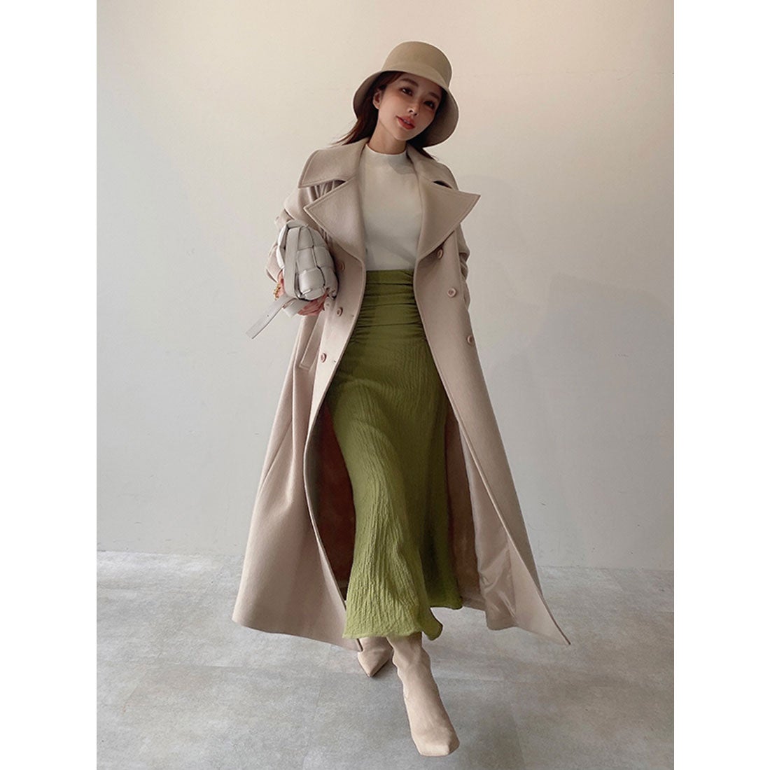 EIMY ISTOIRE エイミーイストワール eimy istoire belted chester coat