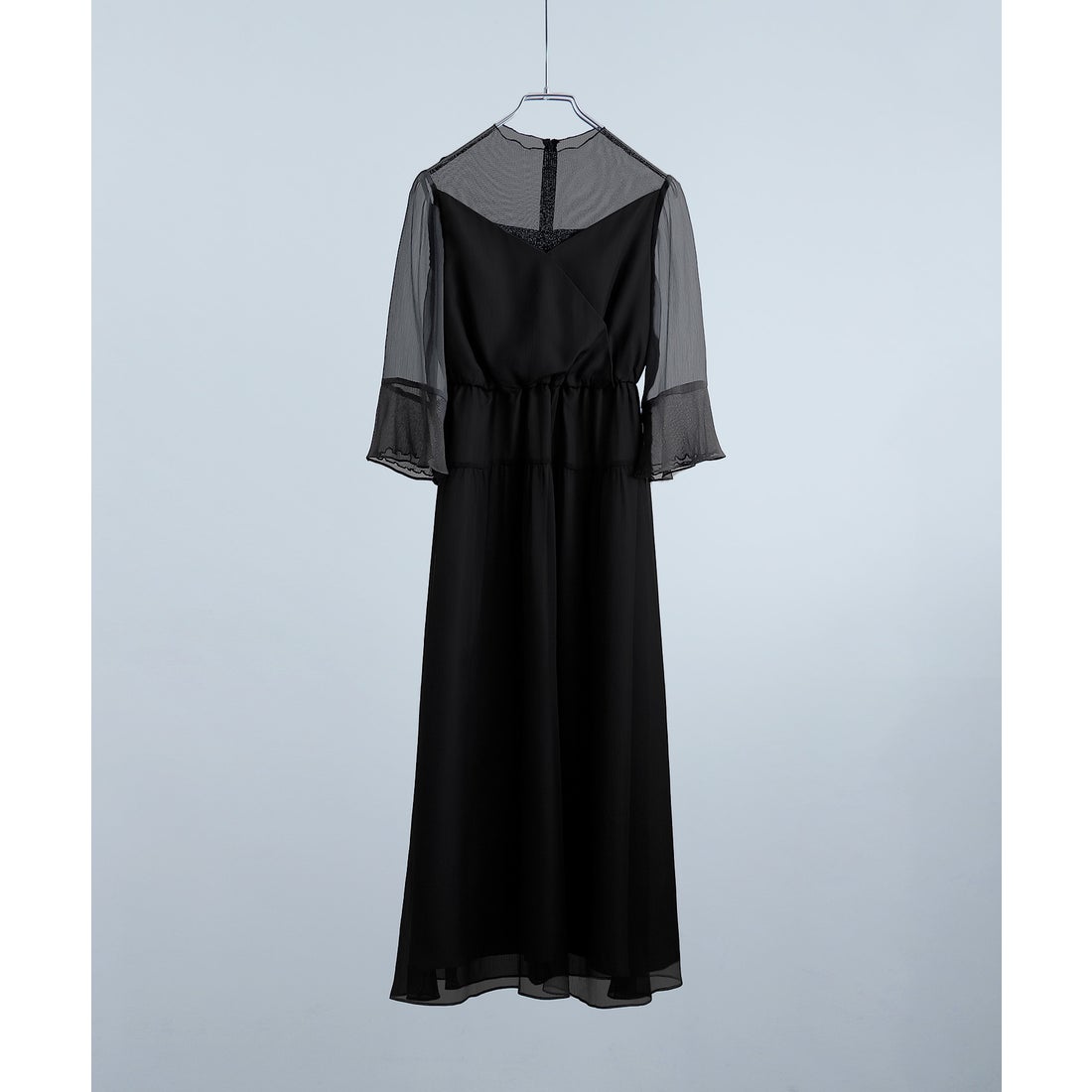 エトル etoll. ラメチュールシフォンドレス ワンピース 結婚式