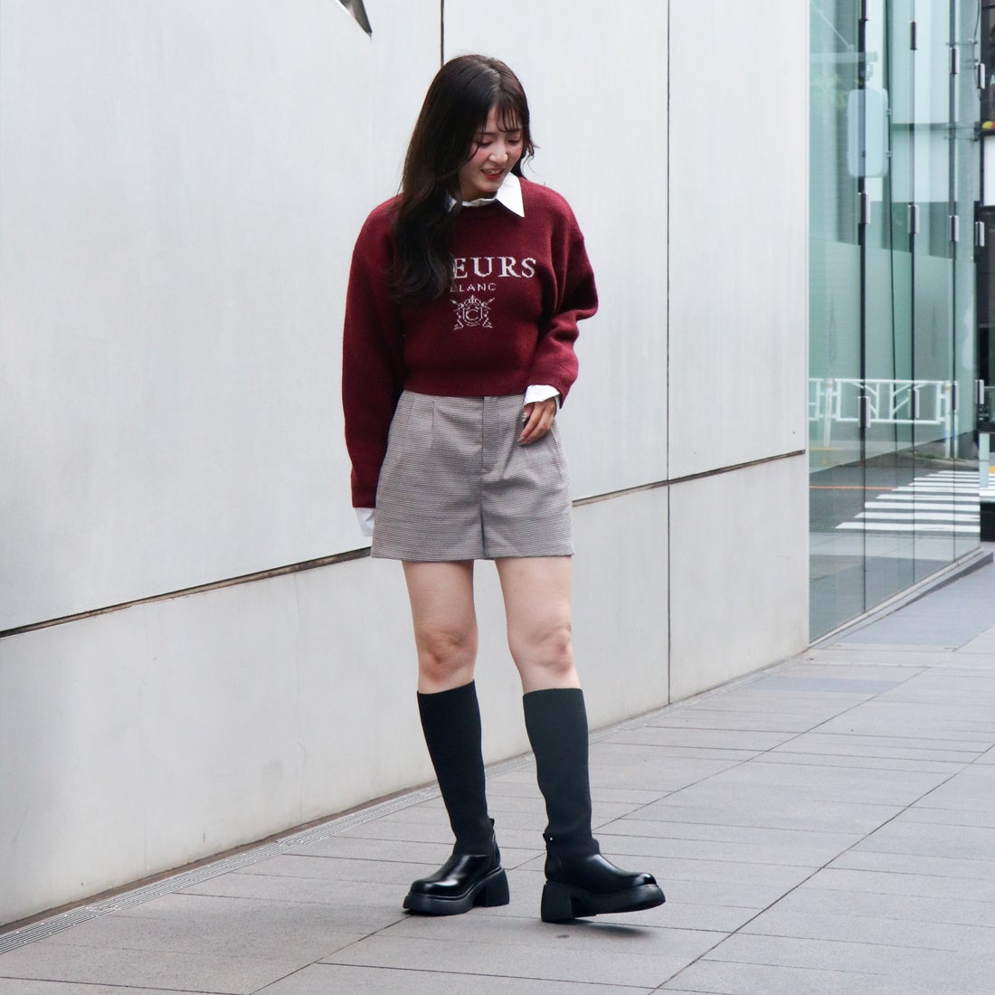 EVOL/イーボル】 3wayニットロングブーツ IX5519 （ブラック） -【公式