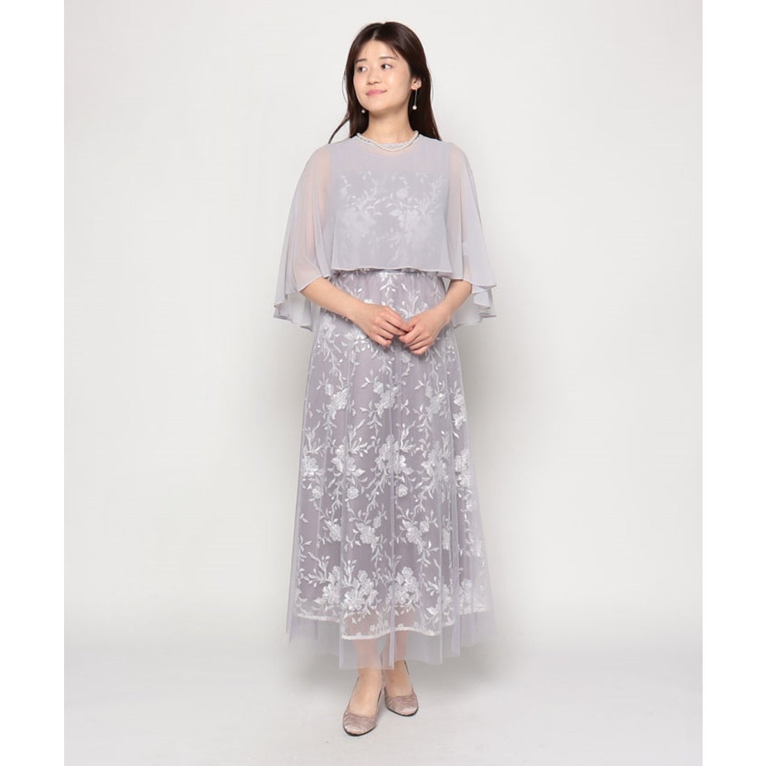 フォルムフォルマ form forma ケープとレースドレス2点セット《マザー