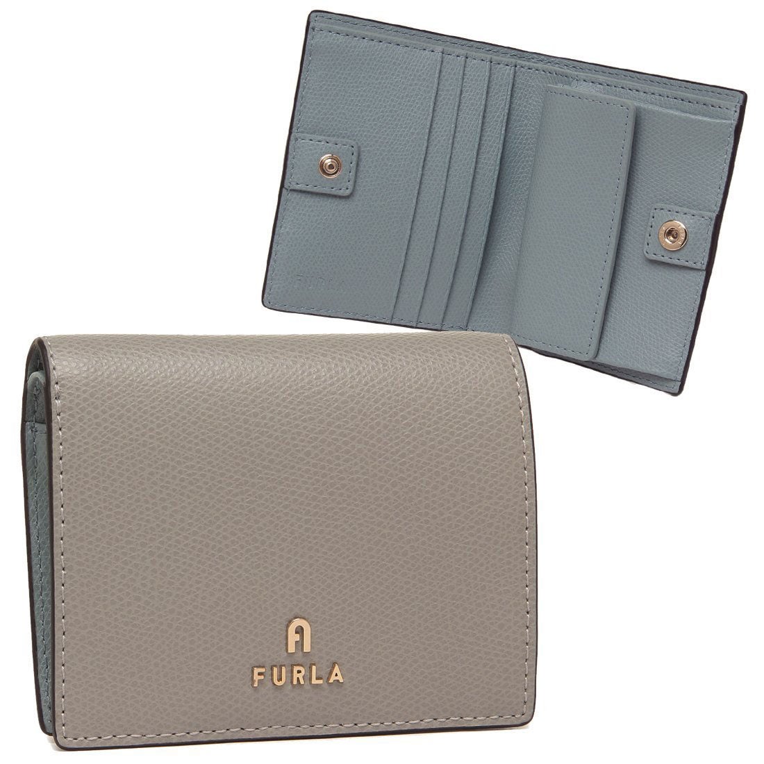 フルラ FURLA 二つ折り財布 カメリア グレー レディース FURLA WP00304