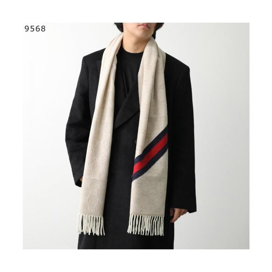 グッチ GUCCI GUCCI マフラー 570603 3G200 GGロゴ ウール （4068