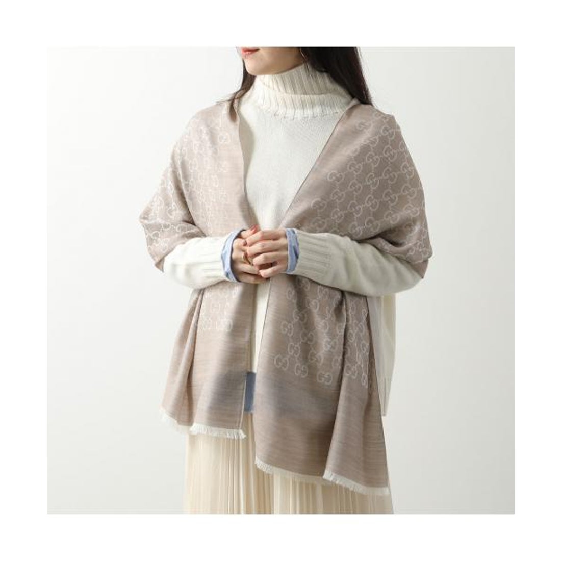 グッチ GUCCI GUCCI ストール 165904 3G646 GGロゴ ジャガード （1000