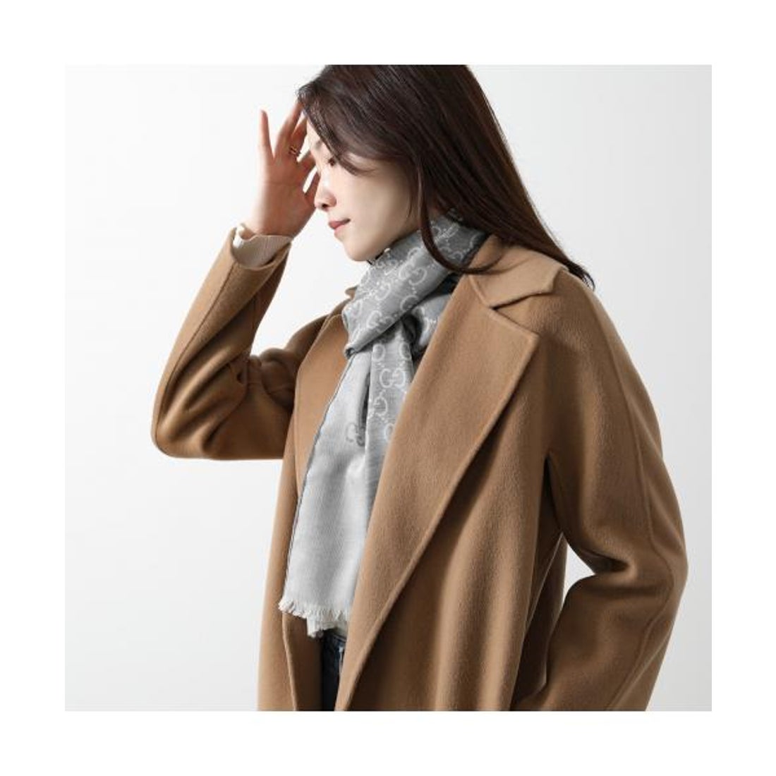 グッチ GUCCI GUCCI ストール 165904 3G646 GGロゴ ジャガード （9664