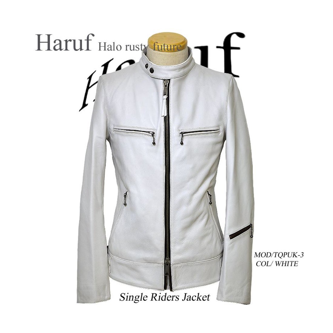 ハルフ Haruf レザージャケット ライダースジャケット 革ジャン メンズ