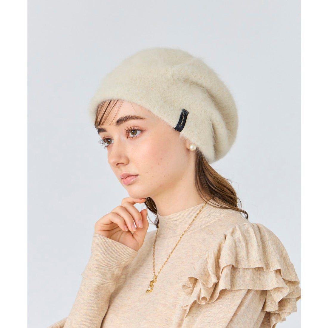 シャポー ド オー Chapeau d'O Chapeau d' O AG Beret Beanie （GRAY