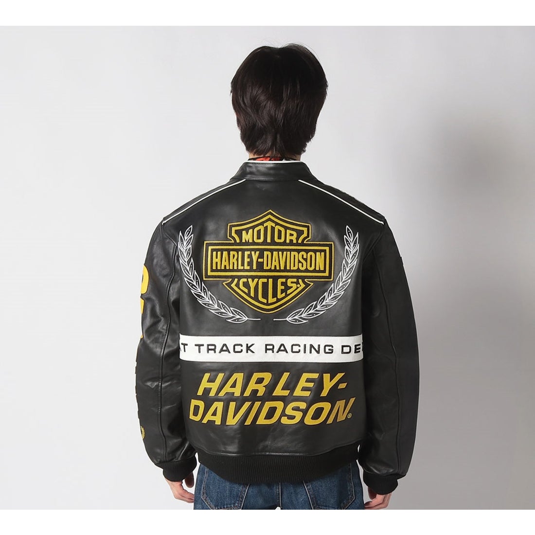 Start Your Enginesレザーレーシングジャケット -ハーレーダビッドソン