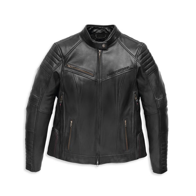 Moxie Willie G(TM)レースドレザー ジャケット -ハーレーダビッドソン