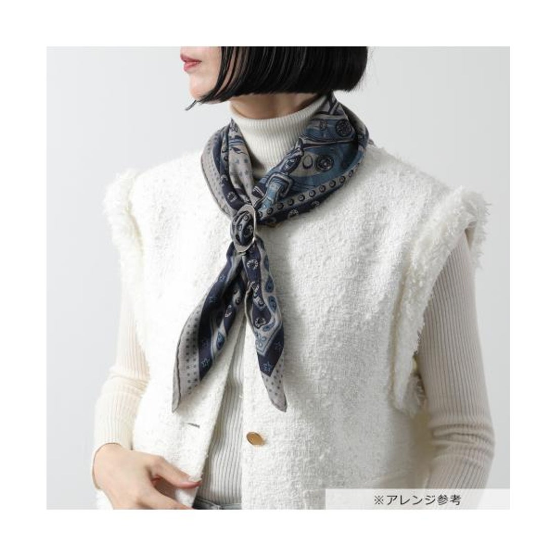 エルメス Hermes HERMES ブローチ シェーヌダンクル H500262FK バッジ