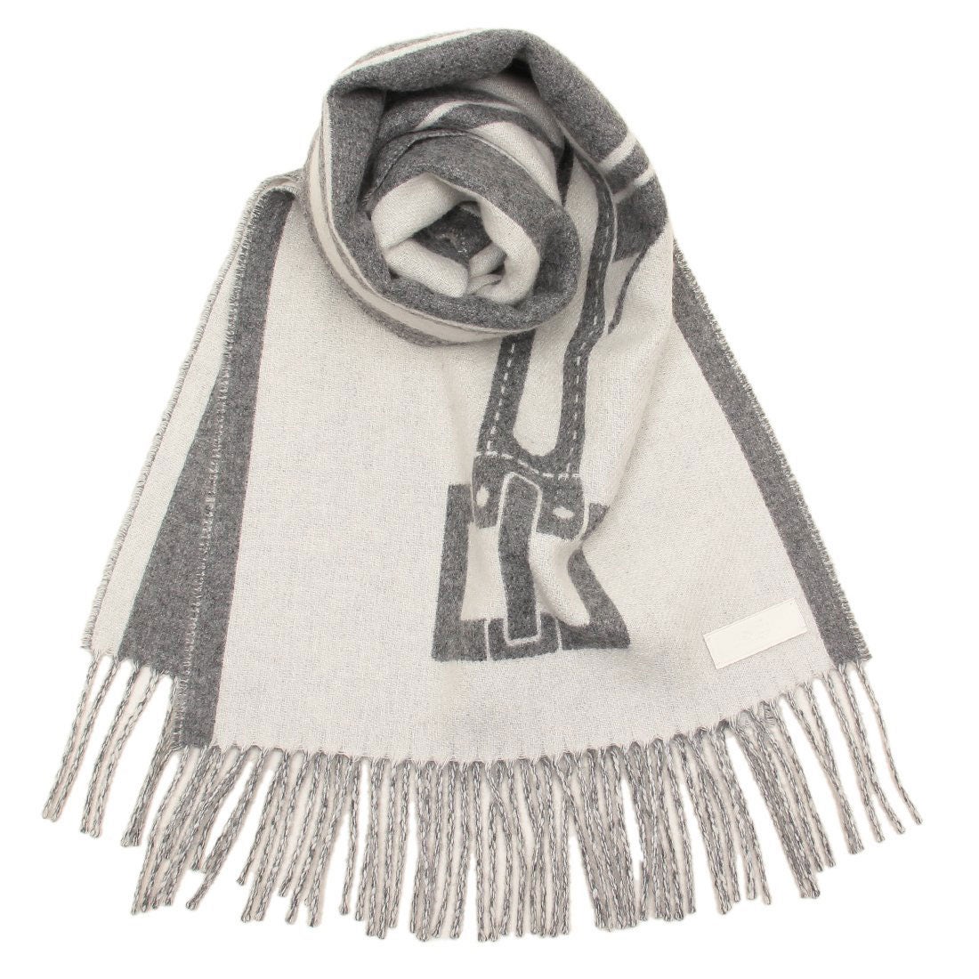 エルメス Hermes マフラー レサングル プティットカスク カシミア 160