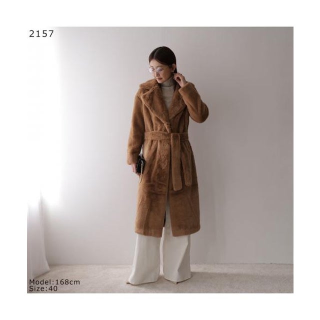 マックスマーラ Max Mara コート ポルド ブラウン レディース Max Mara