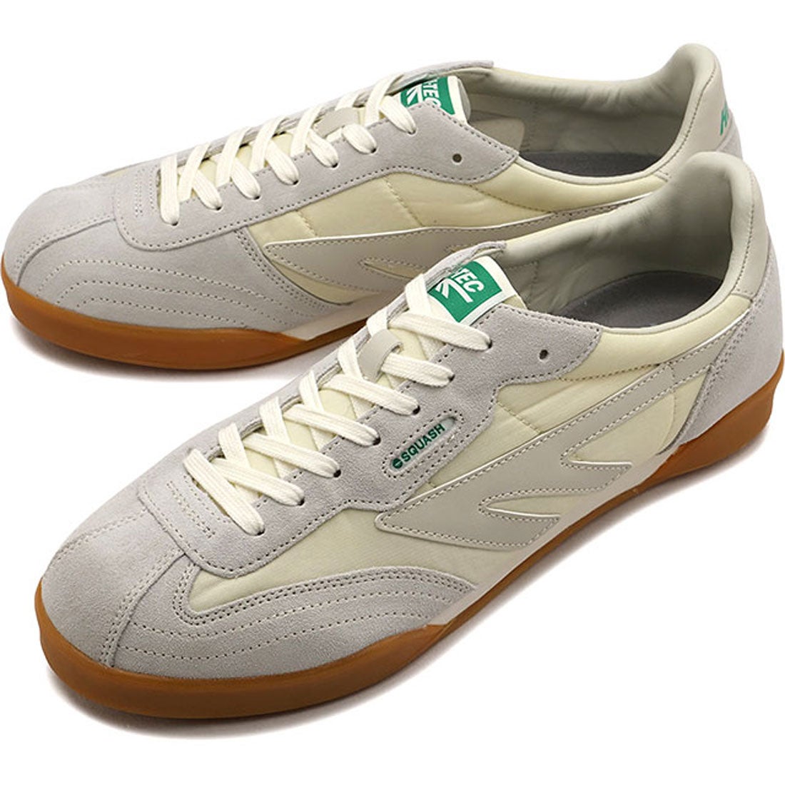 ハイテック HI-TEC SQUASH ORIGINAL WHITE/GREEN [53240441] （WHITE