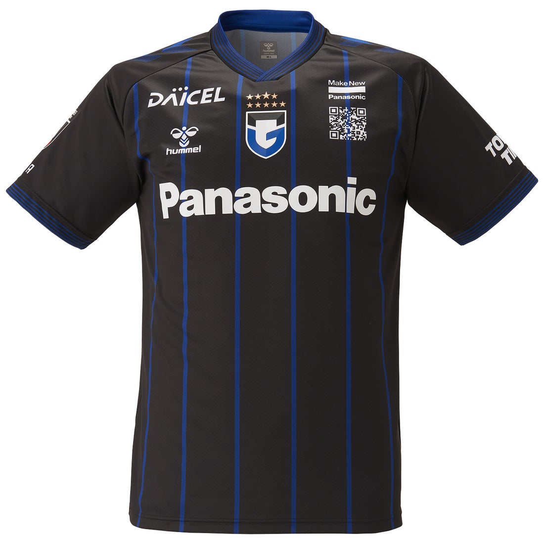 ガンバ大阪2024 レプリカ長袖ユニフォー hummel M-L タグ付き ガンバ