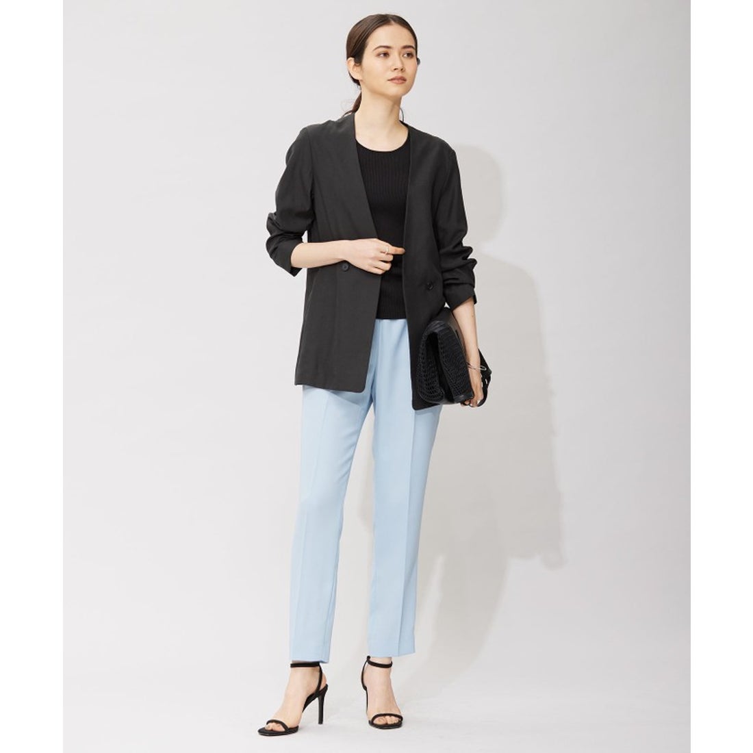 アイシービー ICB 【洗える】 UnleashLite ノーカラージャケット