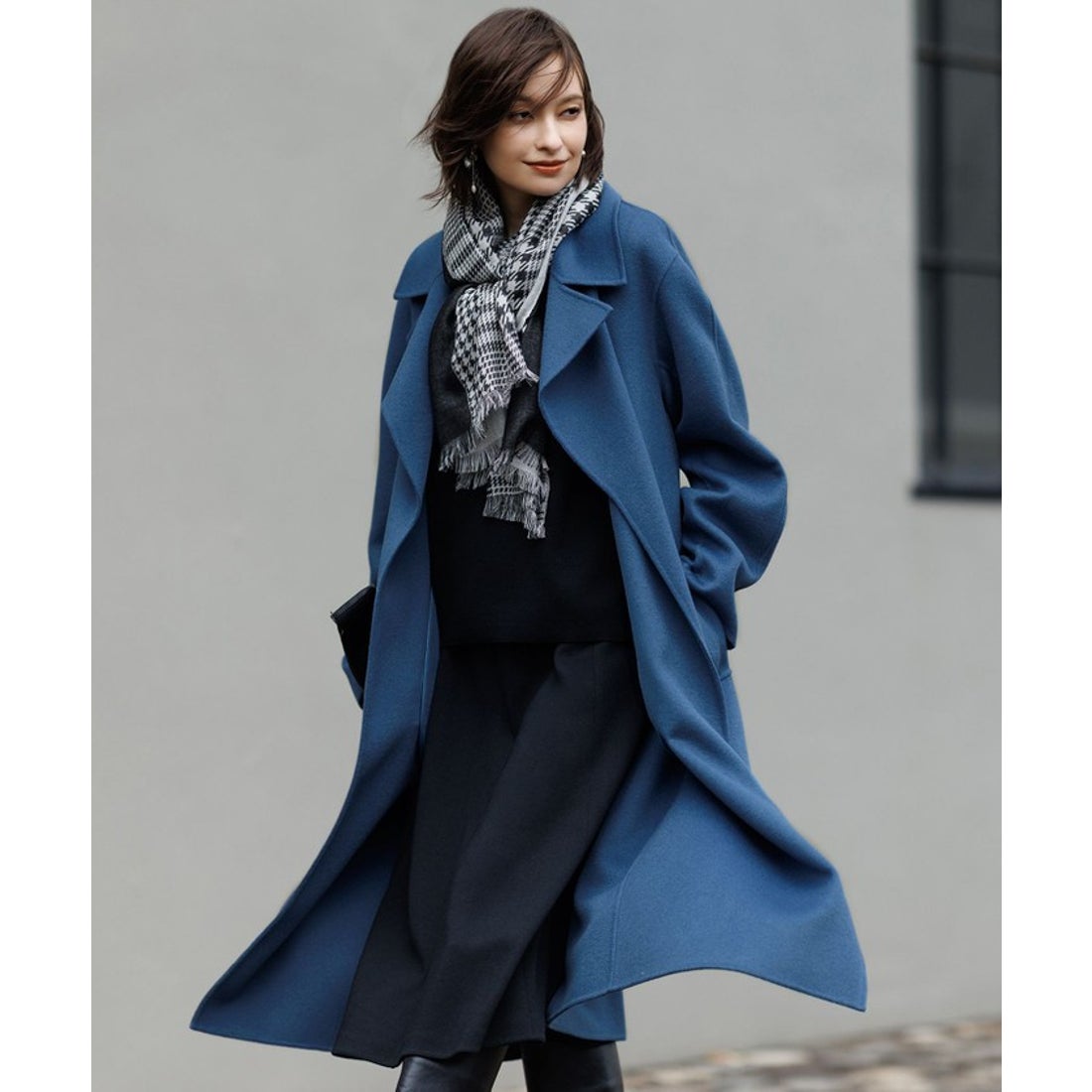 アイシービー ICB WoolRever ロングコート （ブルーグレー系