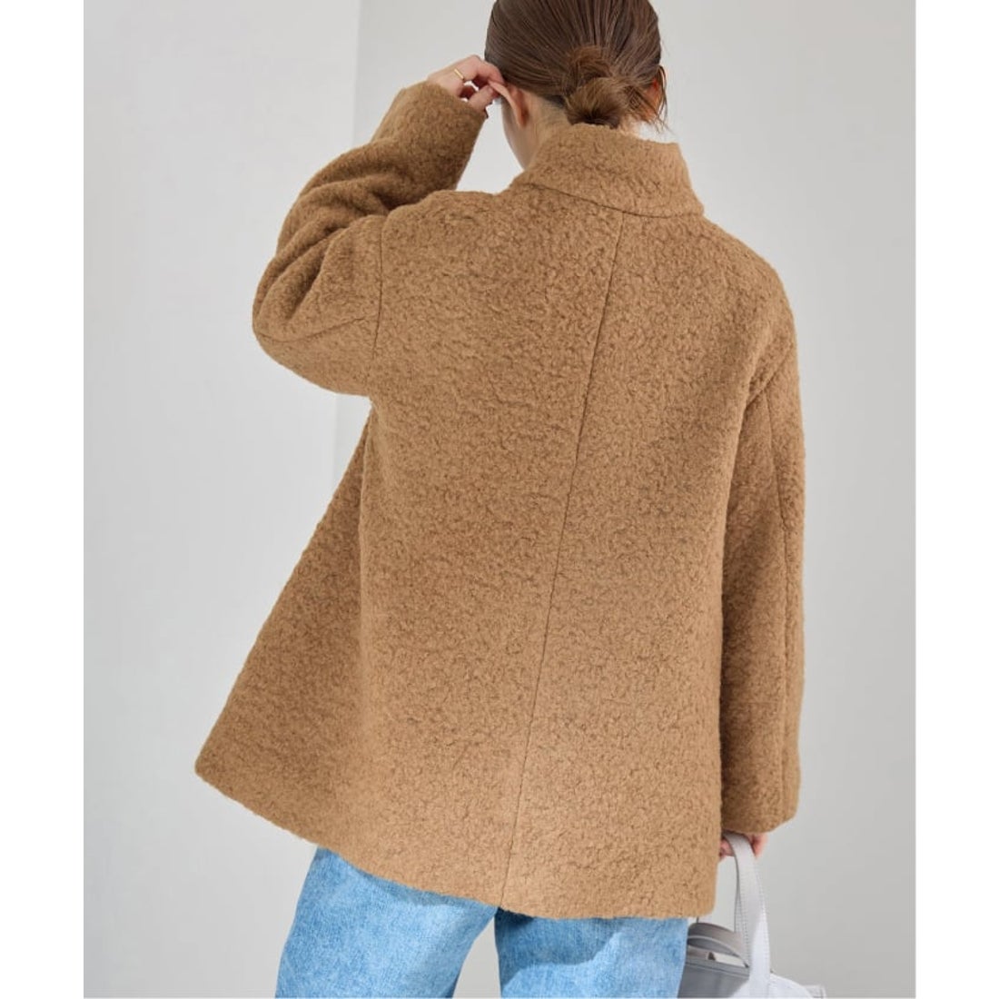 イエナ IENA ループインレイハーフコート （ブラック） - ファッション