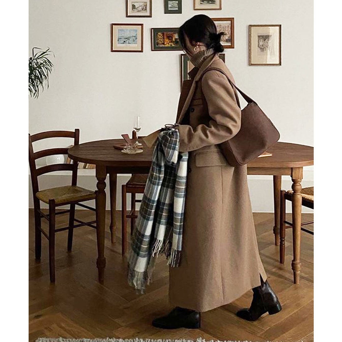 ジュエローブ Jewelobe ダブルブレストロングチェスターコート