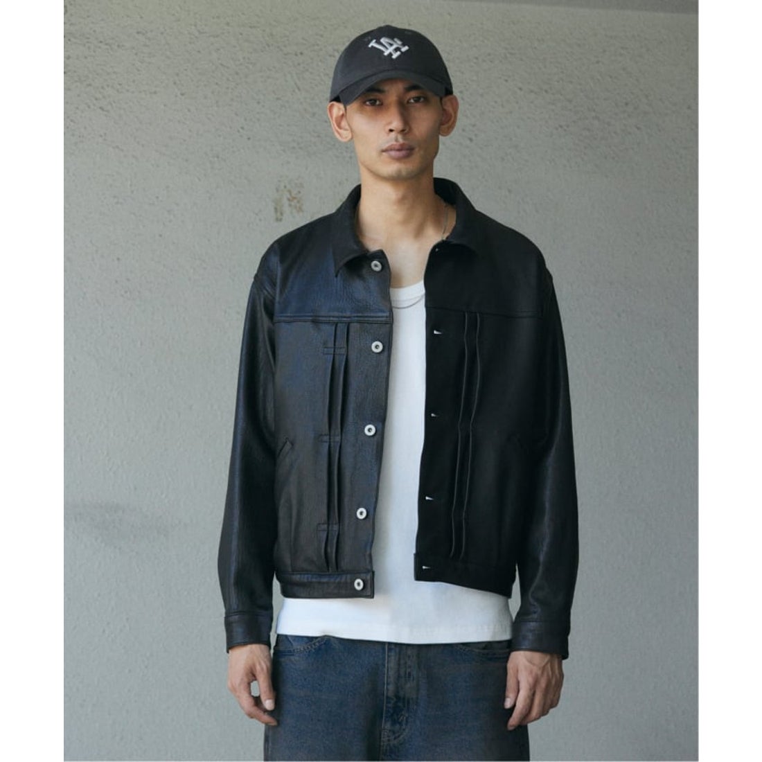 ジャーナルスタンダード JOURNAL STANDARD NZ ラムレザー トラッカー