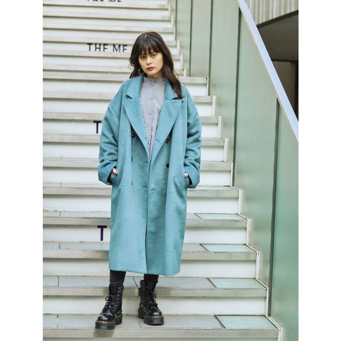 ルシェルブルー アウトレット シャギーチェスターコート 新品タグ付