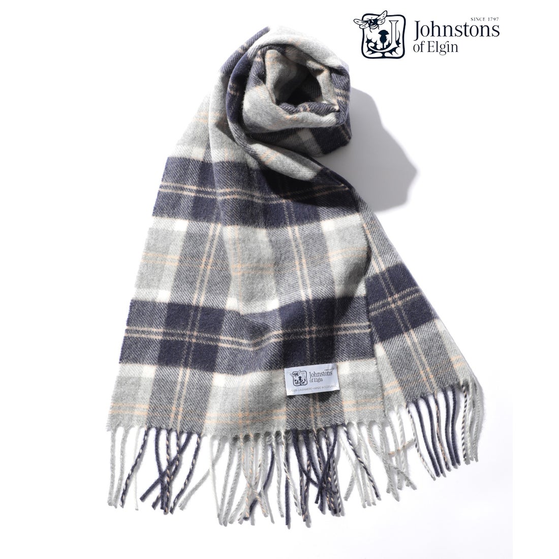 JOHNSTONS 【Johnstons / ジョンストンズ】カシミヤ100% マフラー