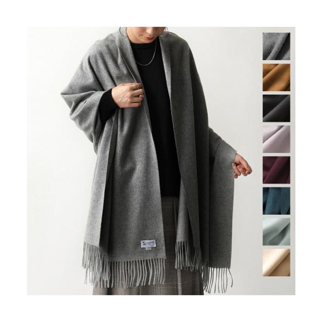 ジョンストンズ JOHNSTONS JOHNSTONS マフラー WA56 カシミヤ 大判