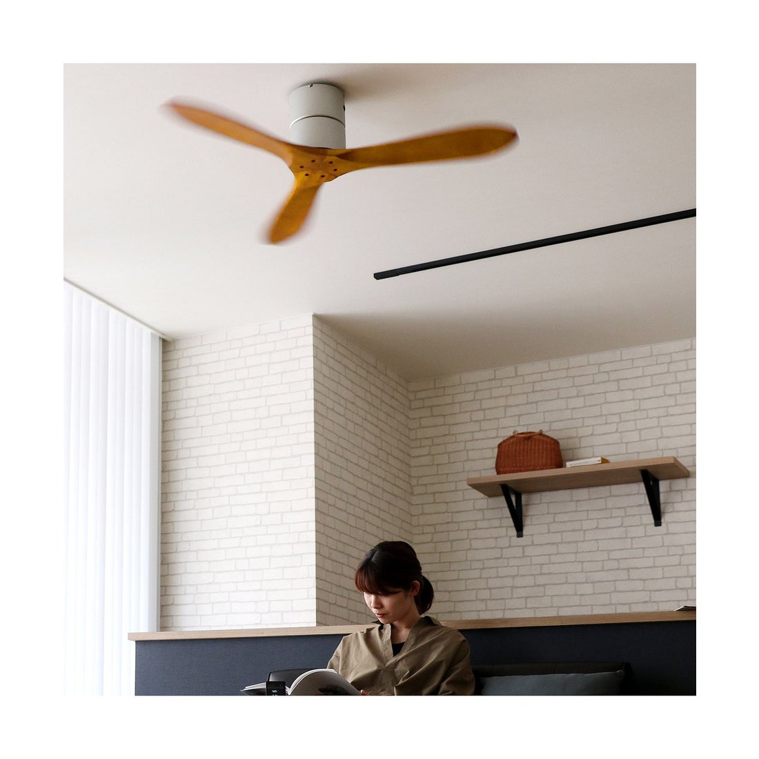 JAVALO ELF ジャバロエルフ シーリングファンライト リモコン付 軽量