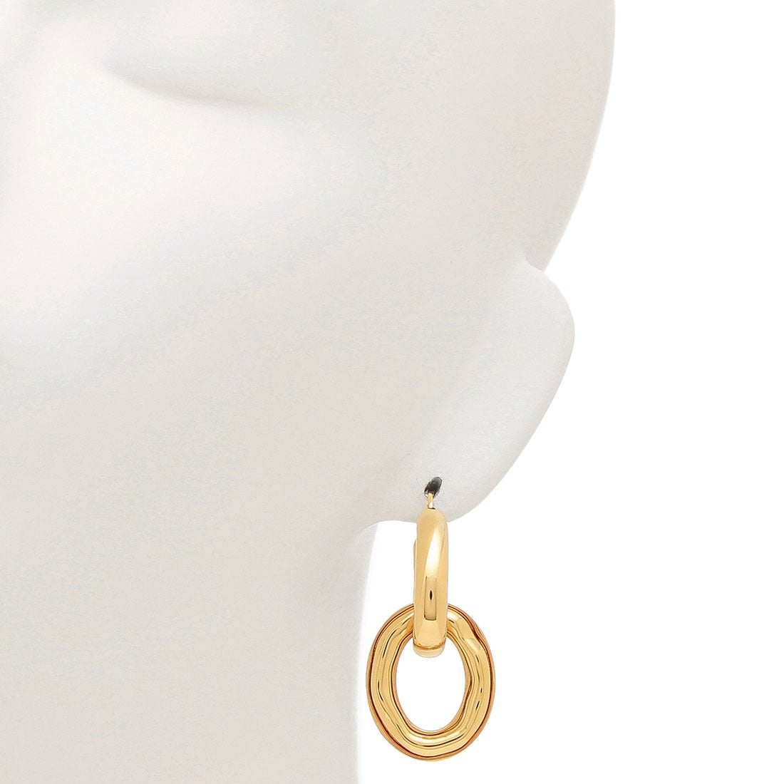 ジルサンダー Jil Sander ピアス ダブルフープ ゴールド レディース