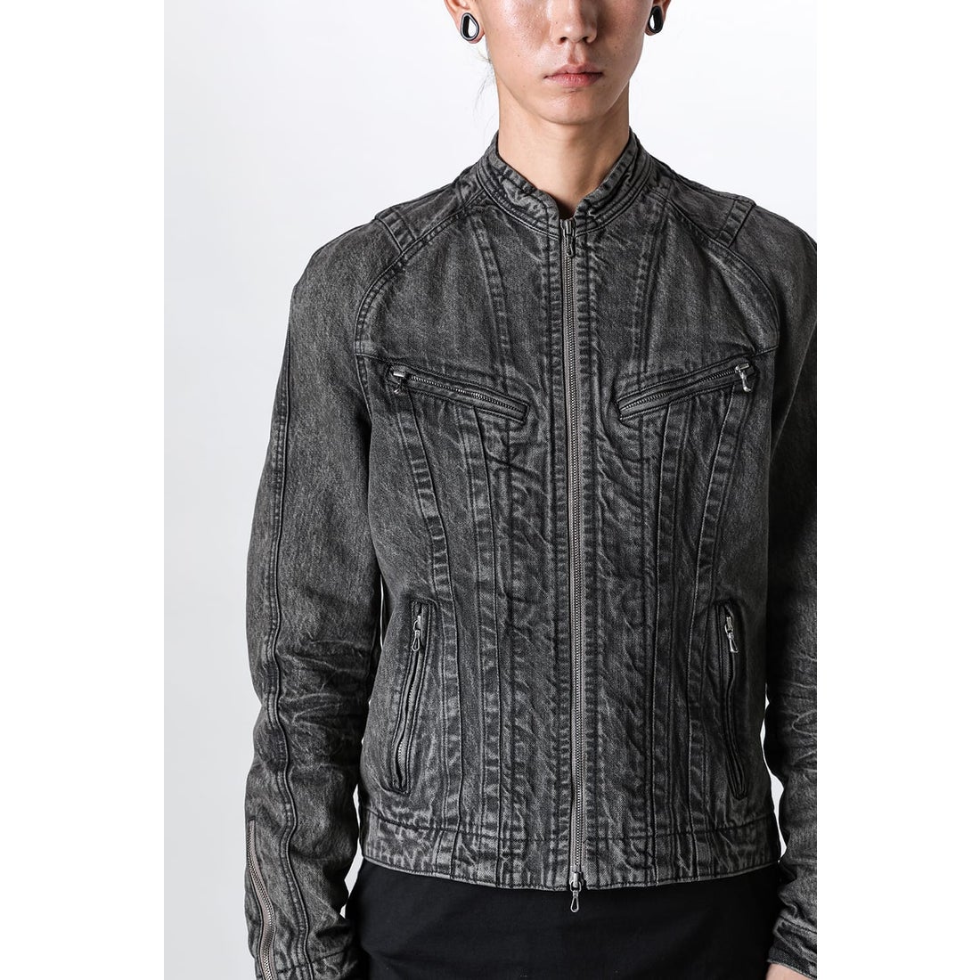 ユリウス JULIUS 12oz Denim Seamed Jacket（CHARCOAL） -FASCINATE